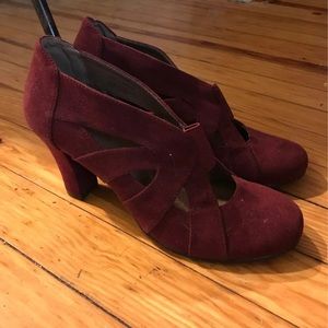 Aerosoles heels plum maroon burgundy